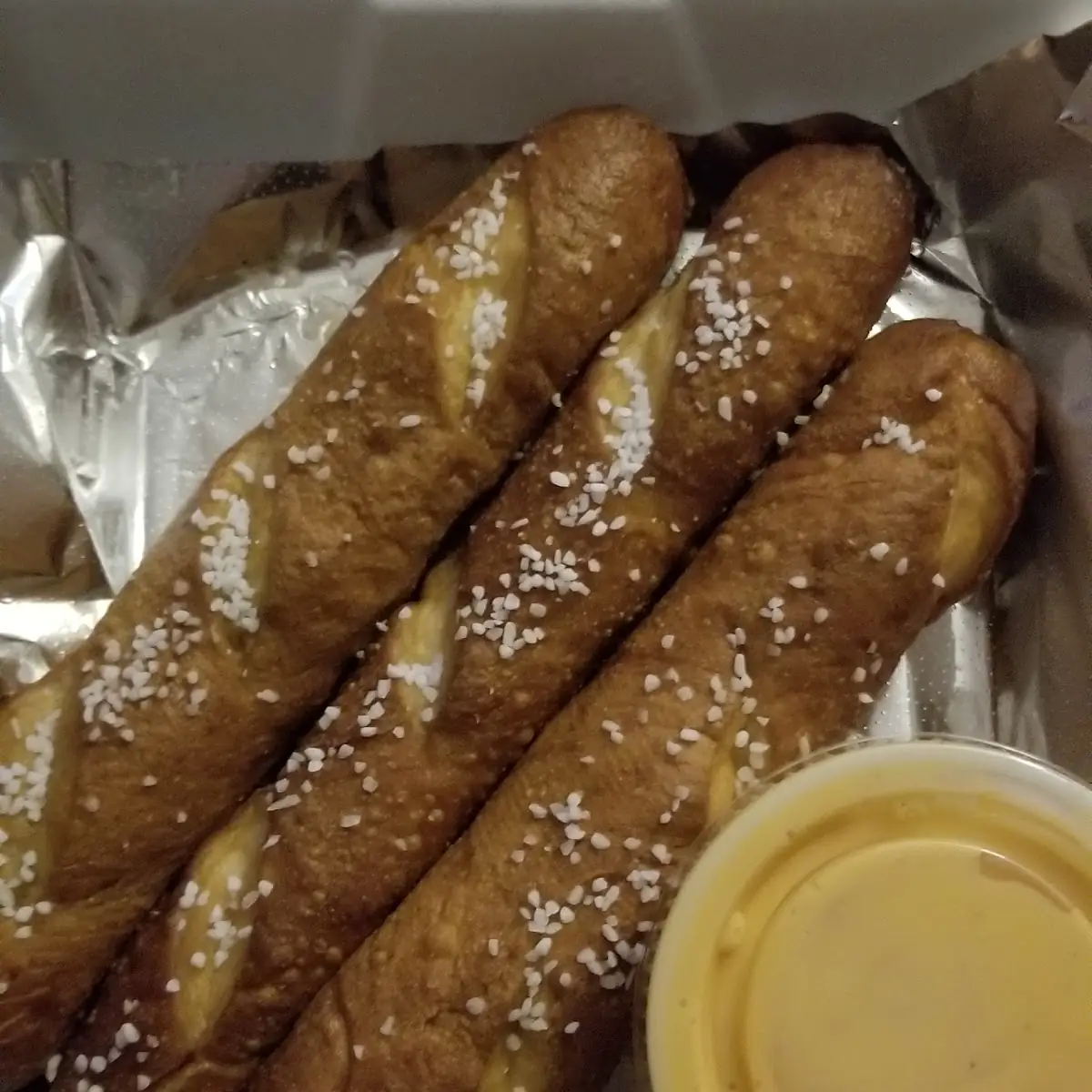 Pretzel Sticks and Beer Cheese