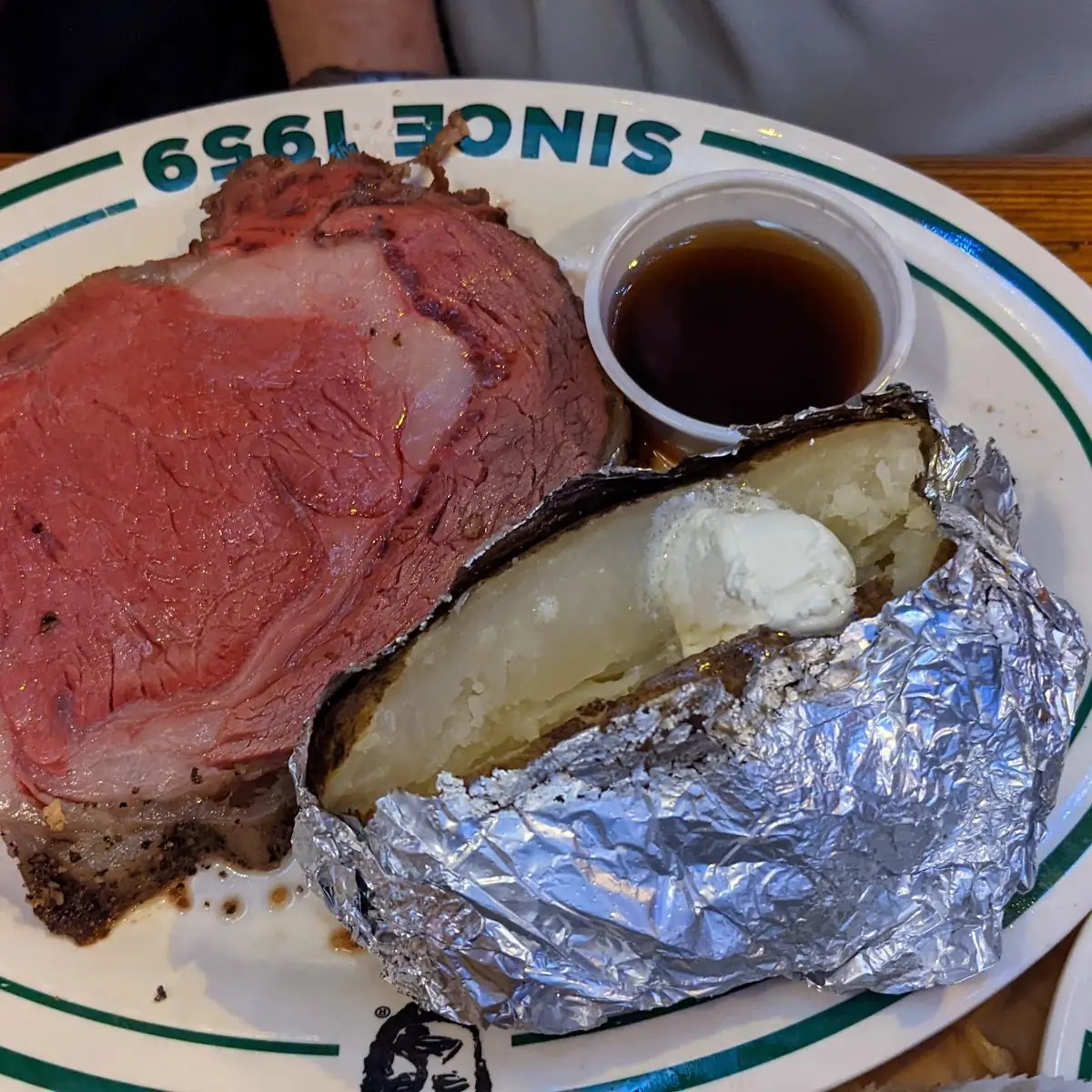 Prime Rib and Baked Potato