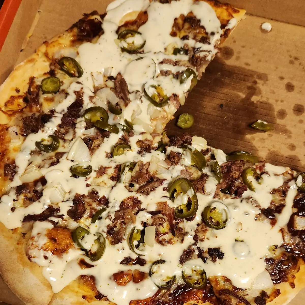 BBQ Brisket Pizza Way to Much Ranch