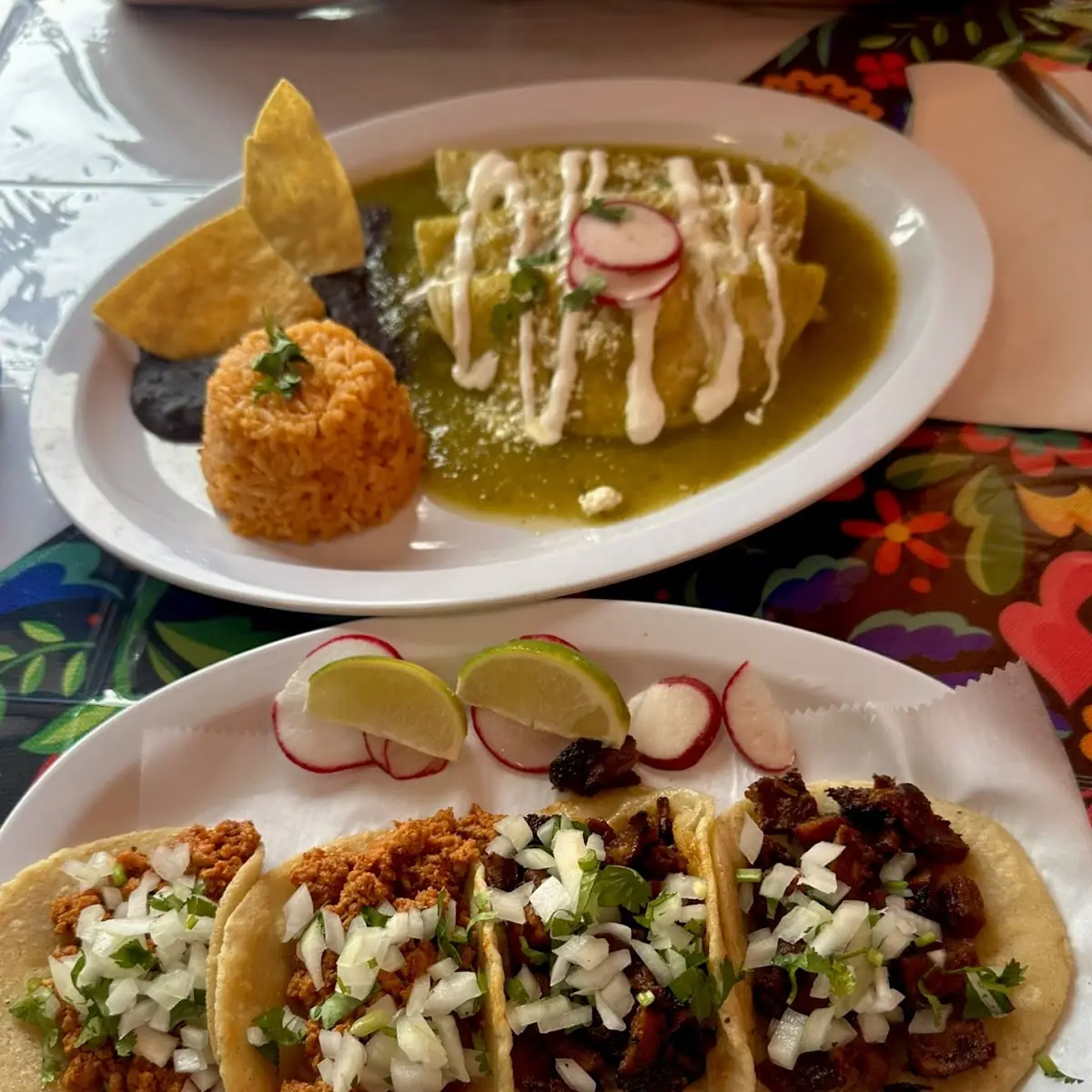Three Corn Tortilla Street Tacos