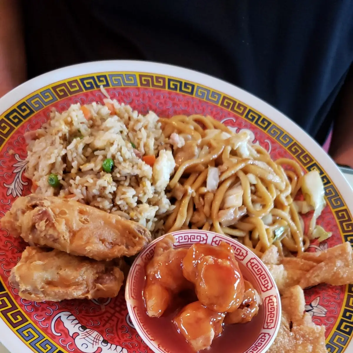 Chicken Chow Mein & Pork Fried Rice