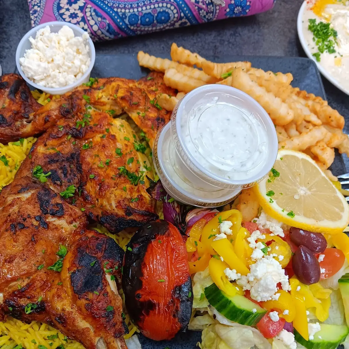 Lebanese Bread Grilled Chicken (Sheesh)