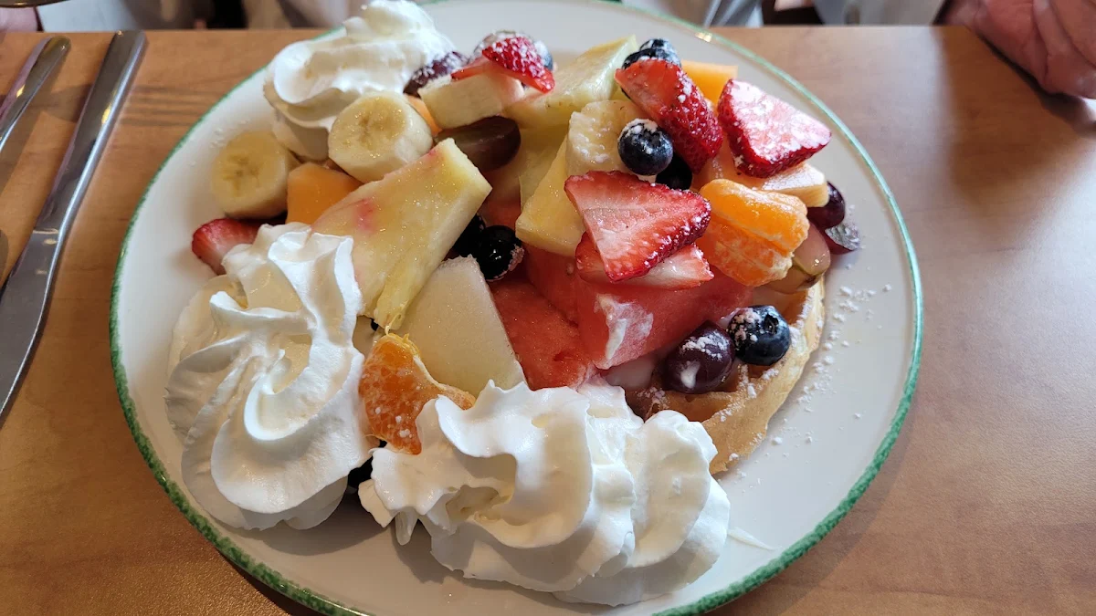 Fruit Waffle, Cora Breakfast and Lunch