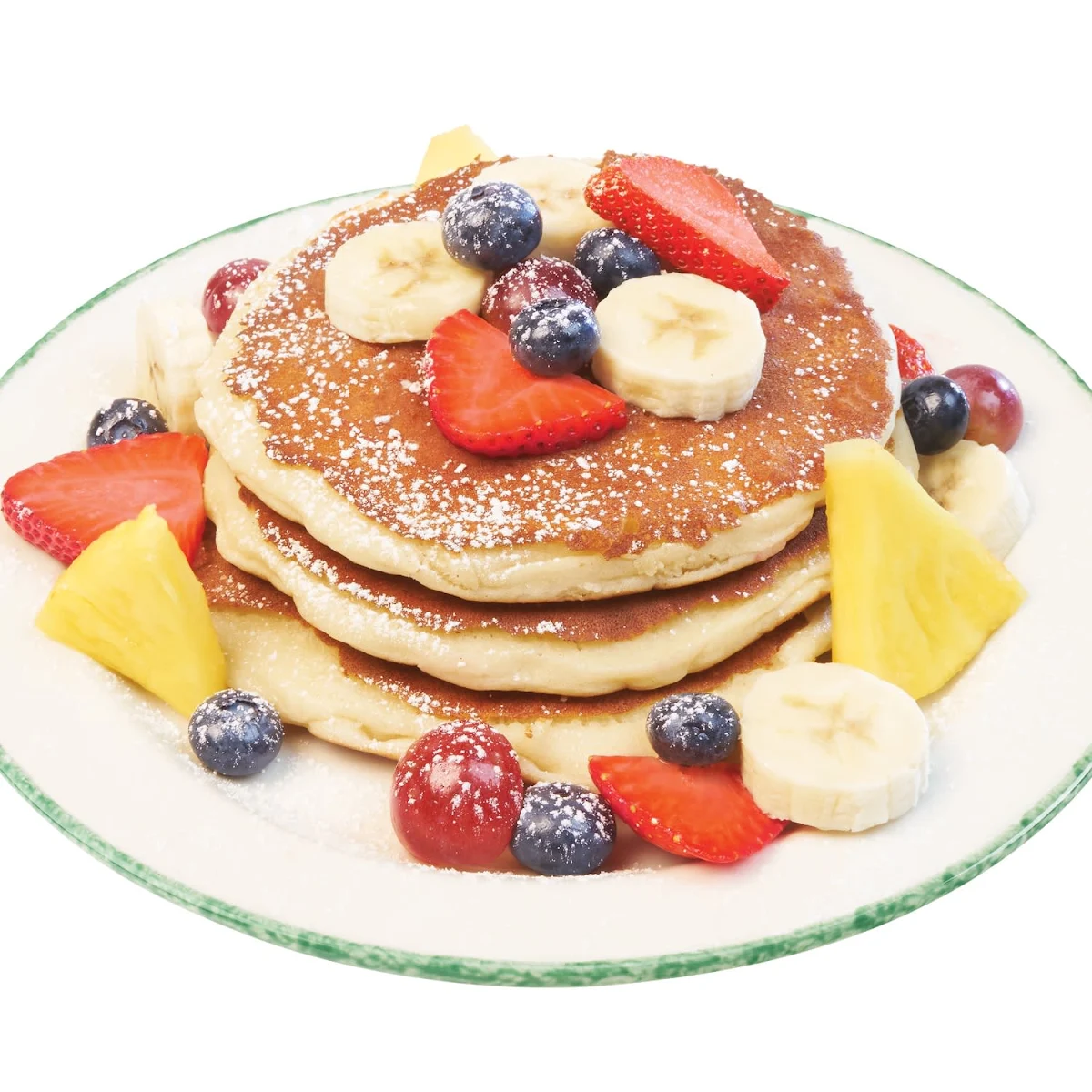 Strawberry-Banana Pancakes 1080 Cals, Cora Breakfast and Lunch