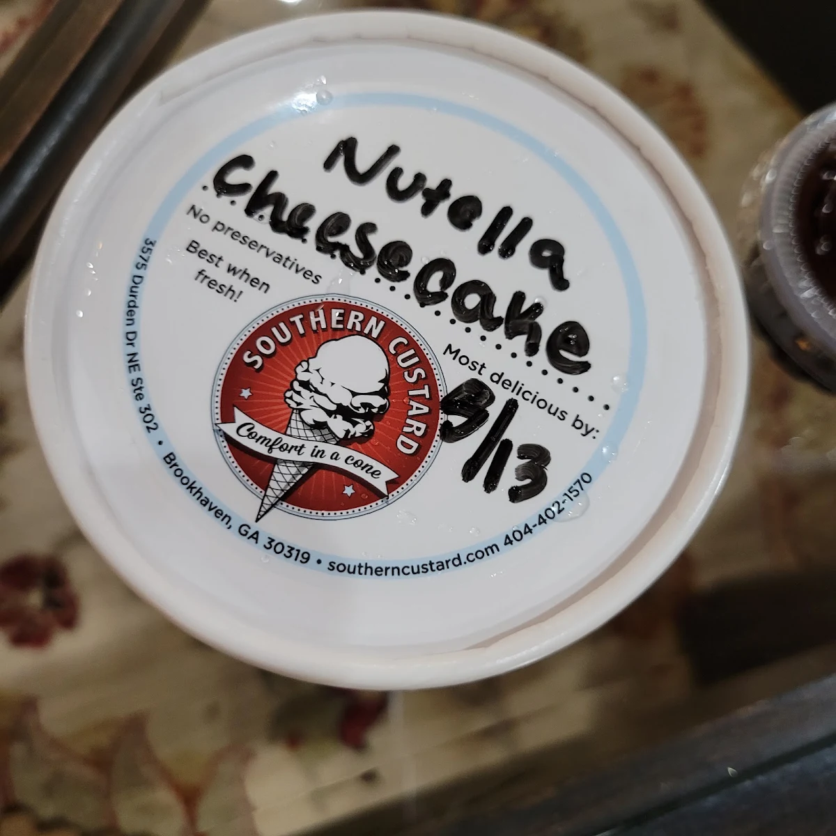 Nutella Cheesecake Custard
