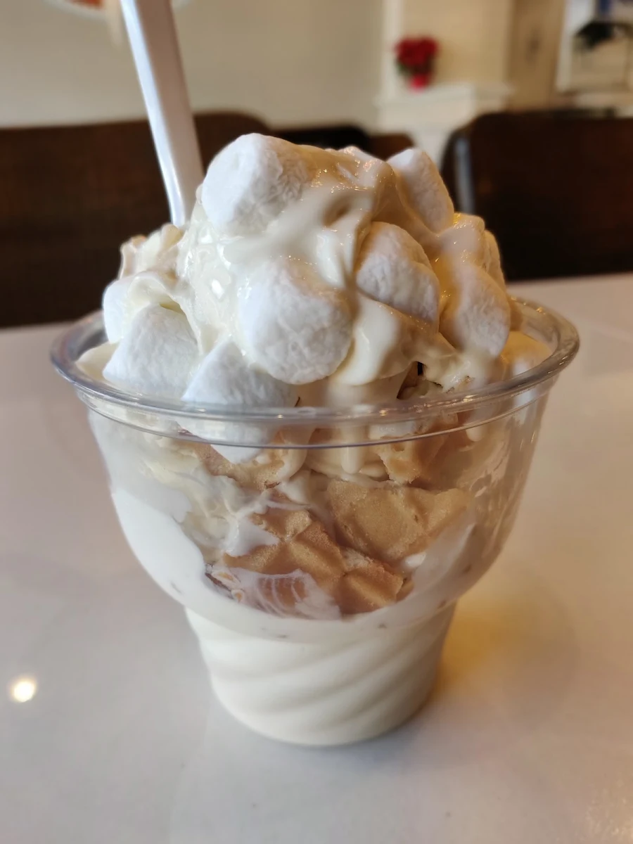 Vanilla with Waffle Cone and Marshmallow