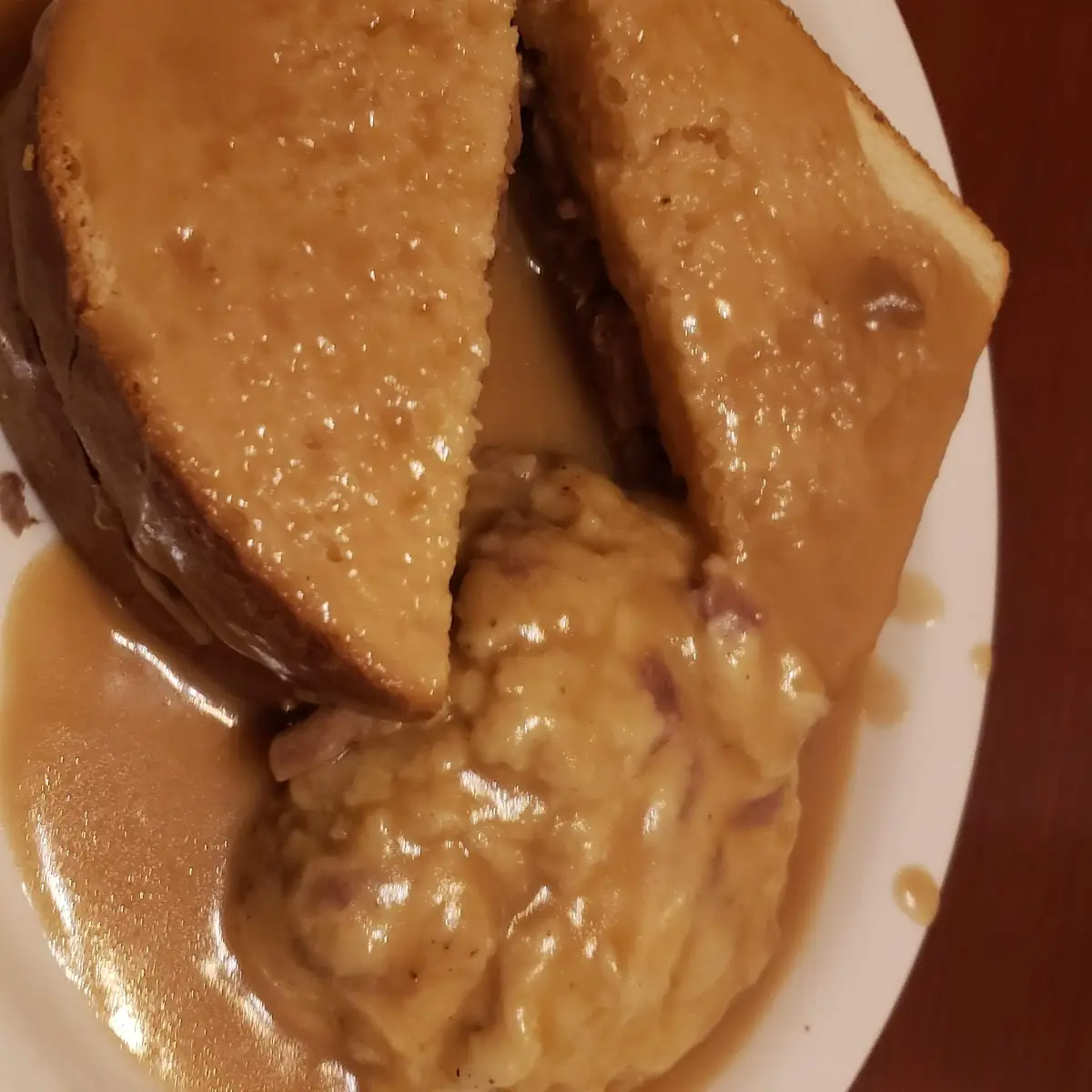 Half Hot Beef Sandwich