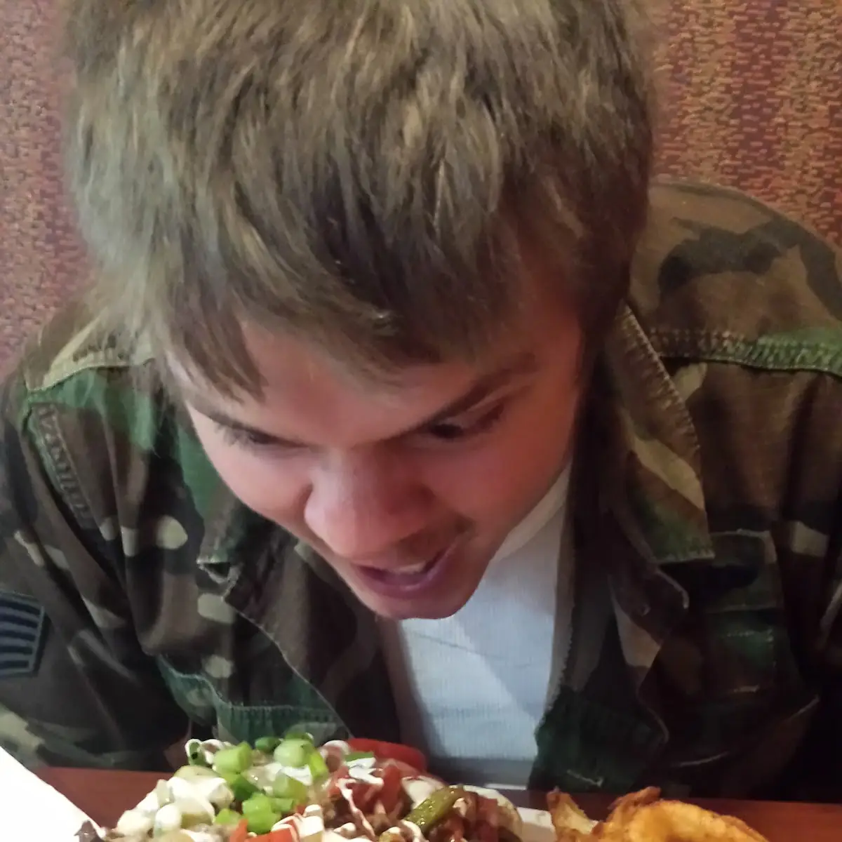 Potatoes with Onion Rings