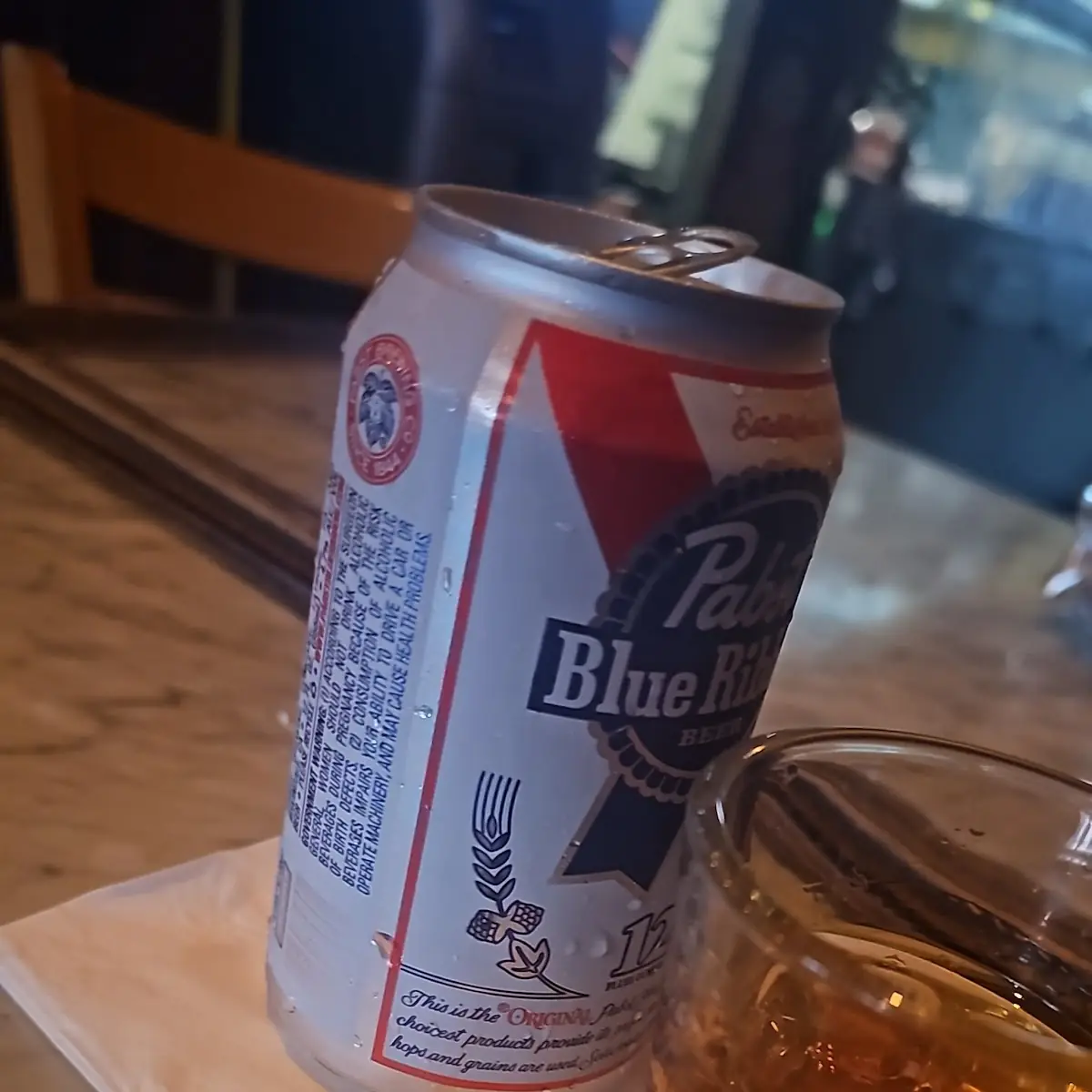 Pabst Blue Ribbon Can