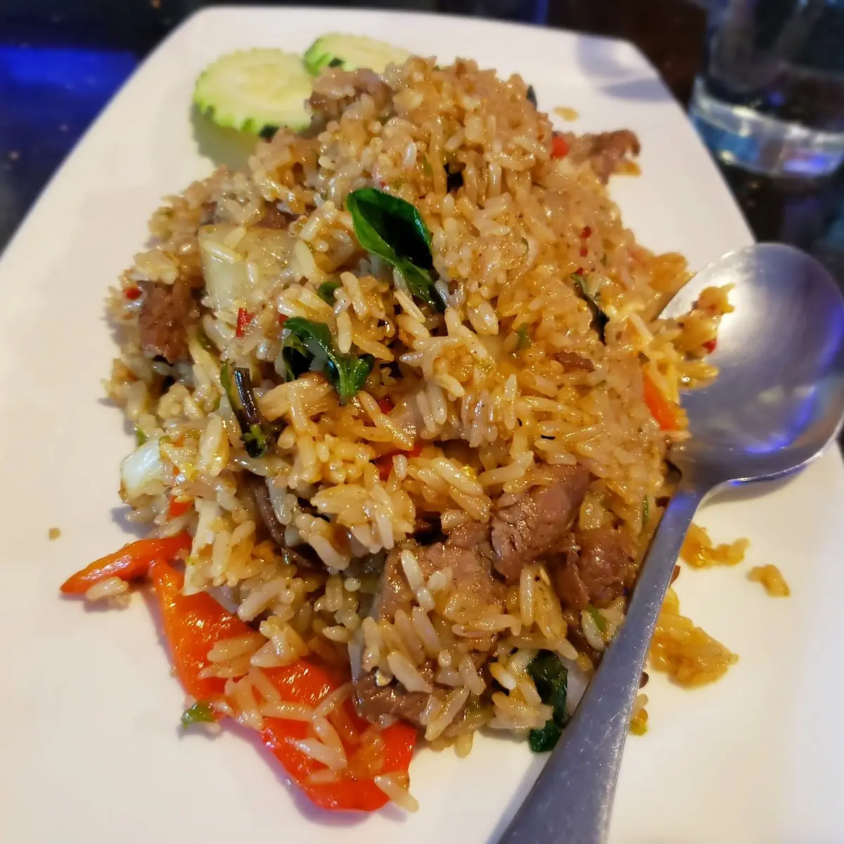 Spicy Basil Fried Rice Beef