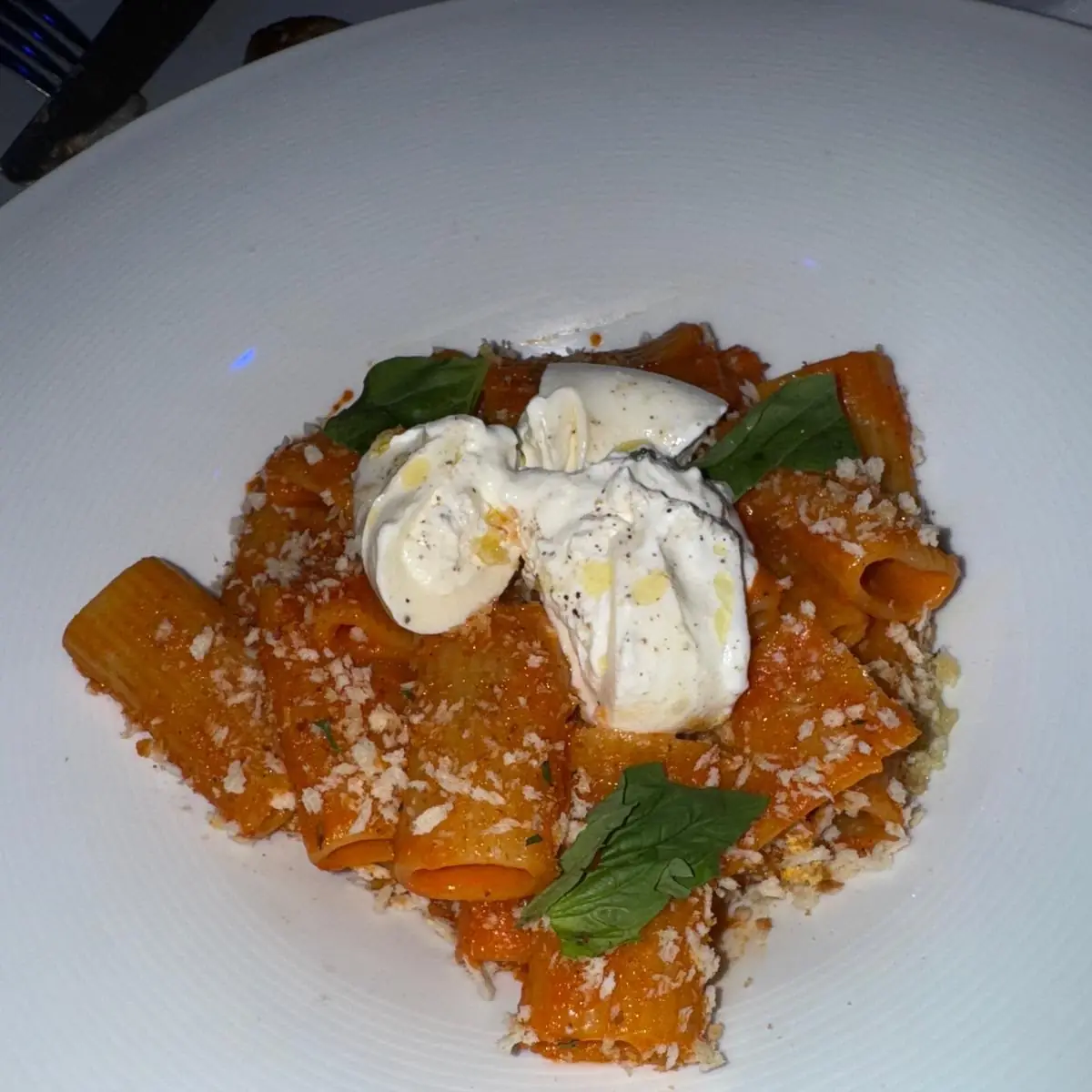 Spicy Rigatoni with Shrimp