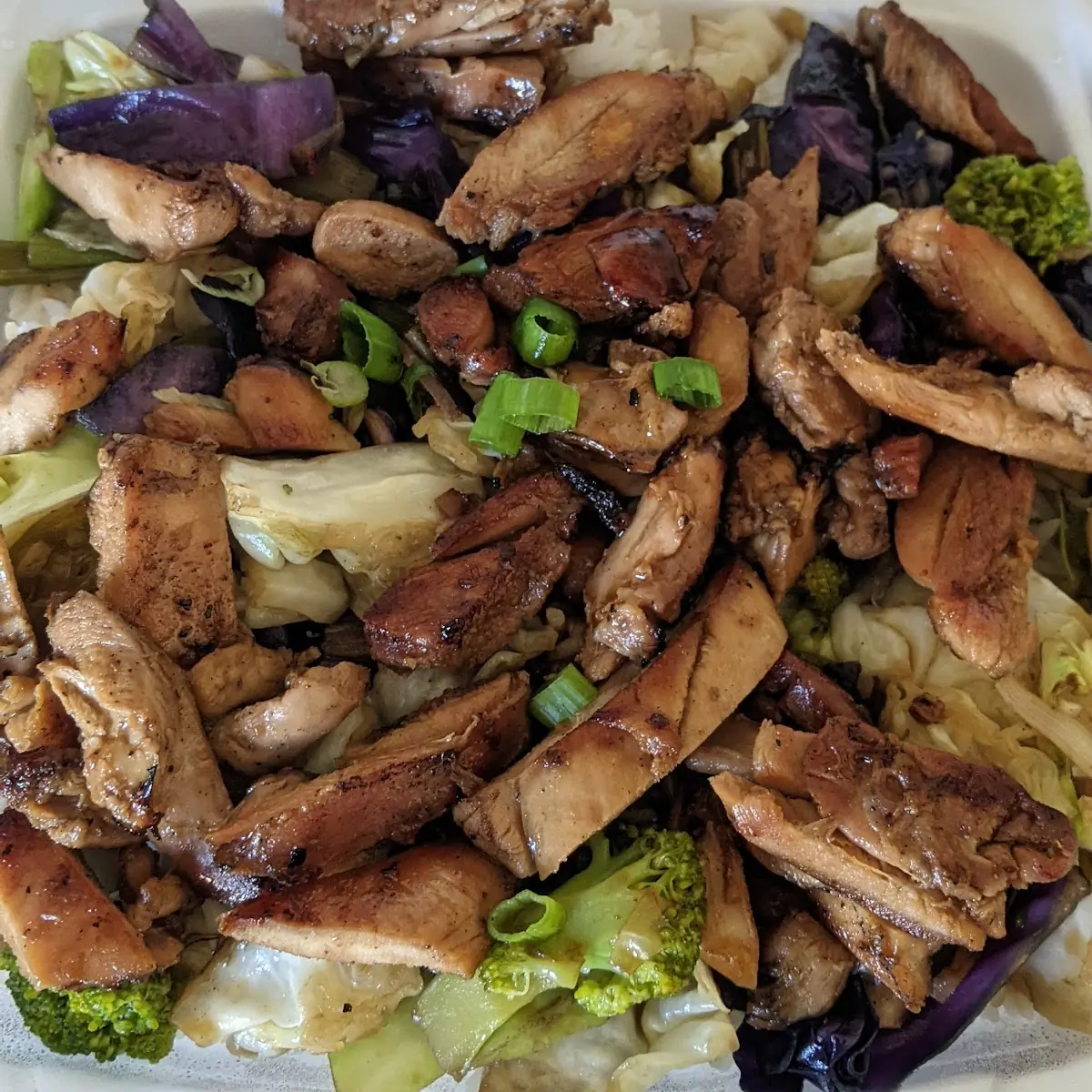 Chicken Bowl Without Sesame Seeds