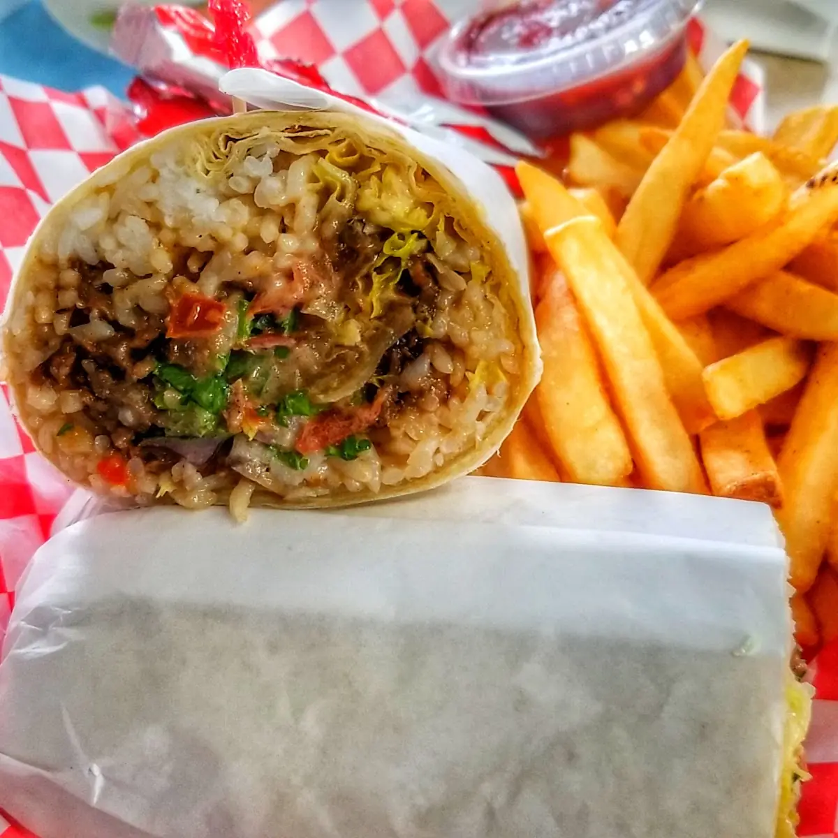 Korean BBQ Burrito Supreme