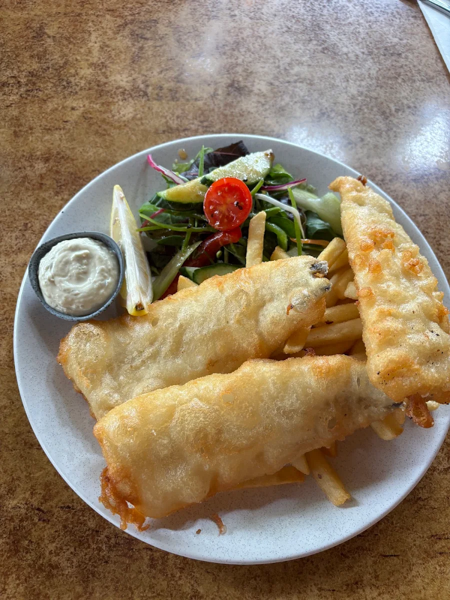 Beer Battered Fish & Chips, Marion Bay Tavern & Motel