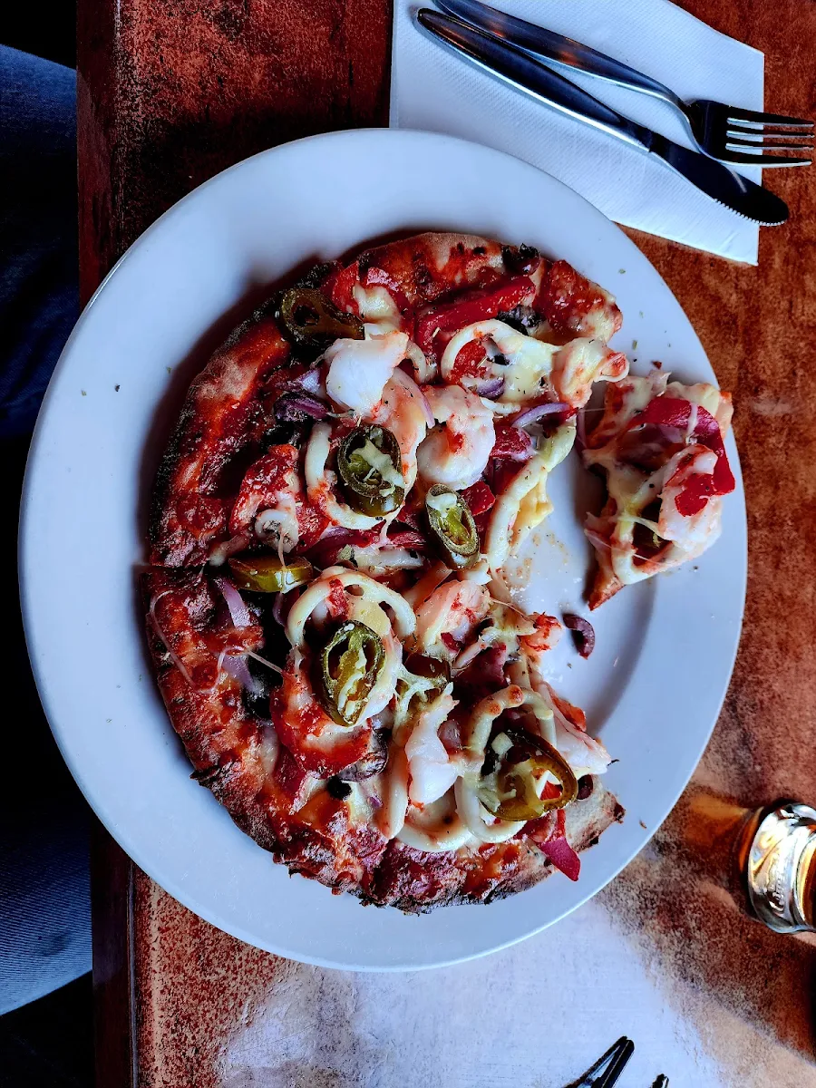 Seafood Pizza, Marion Bay Tavern & Motel