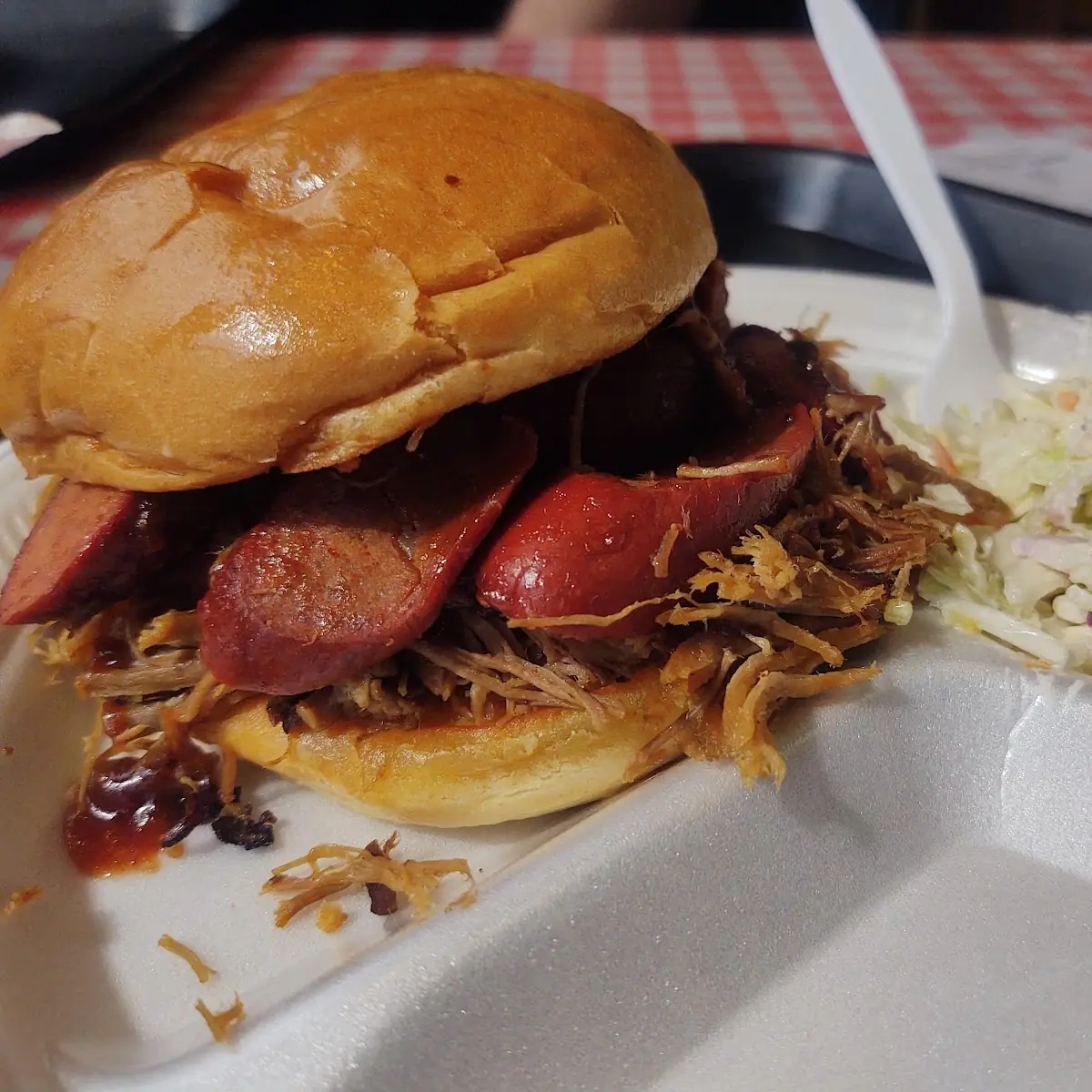 Smoke Stack Beef Brisket and Hot Links
