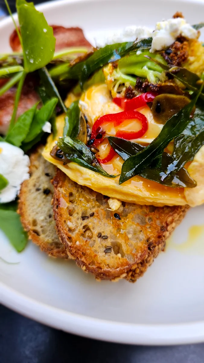 Chilli Scrambled Eggs, Brick Lane Espresso