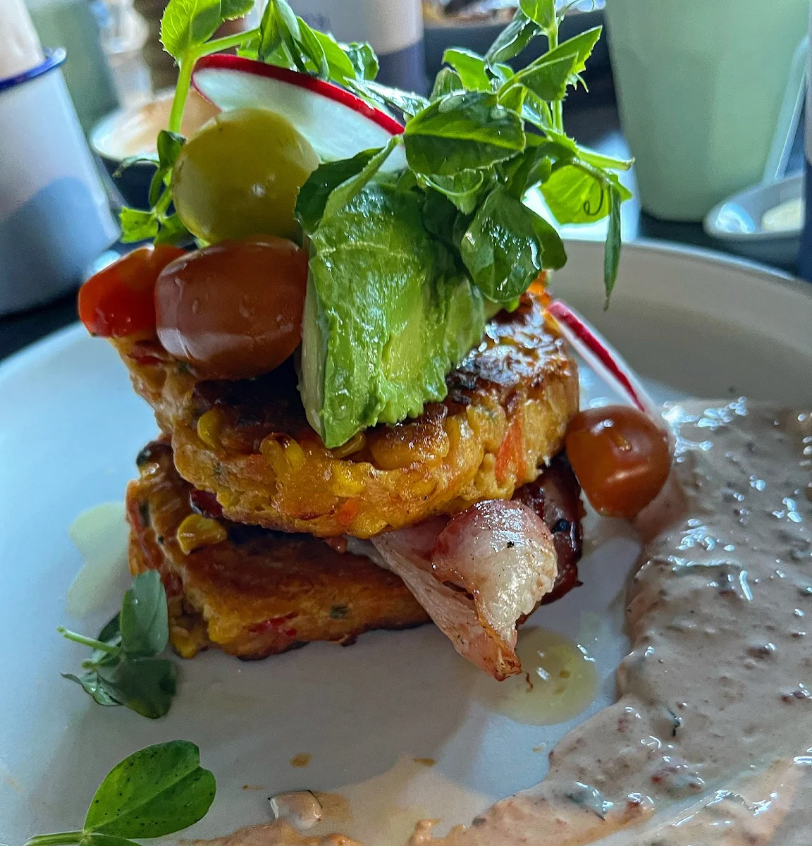 Corn Fritters, Brick Lane Espresso