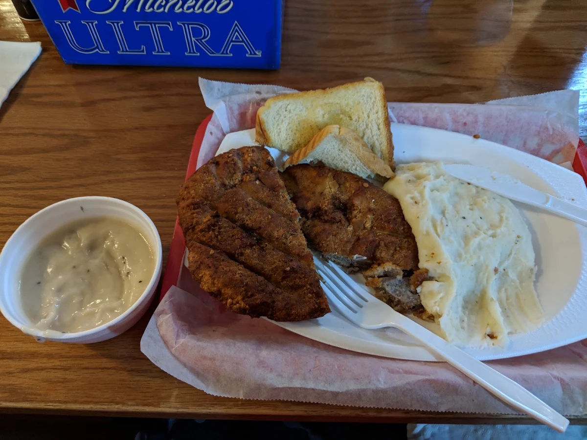 Chicken Fried Steak with Mashed Potatoes Friday Special