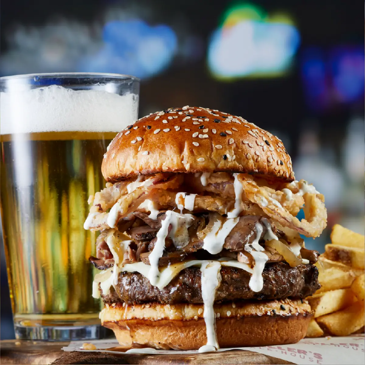 Mega Cheese & Bacon Burger