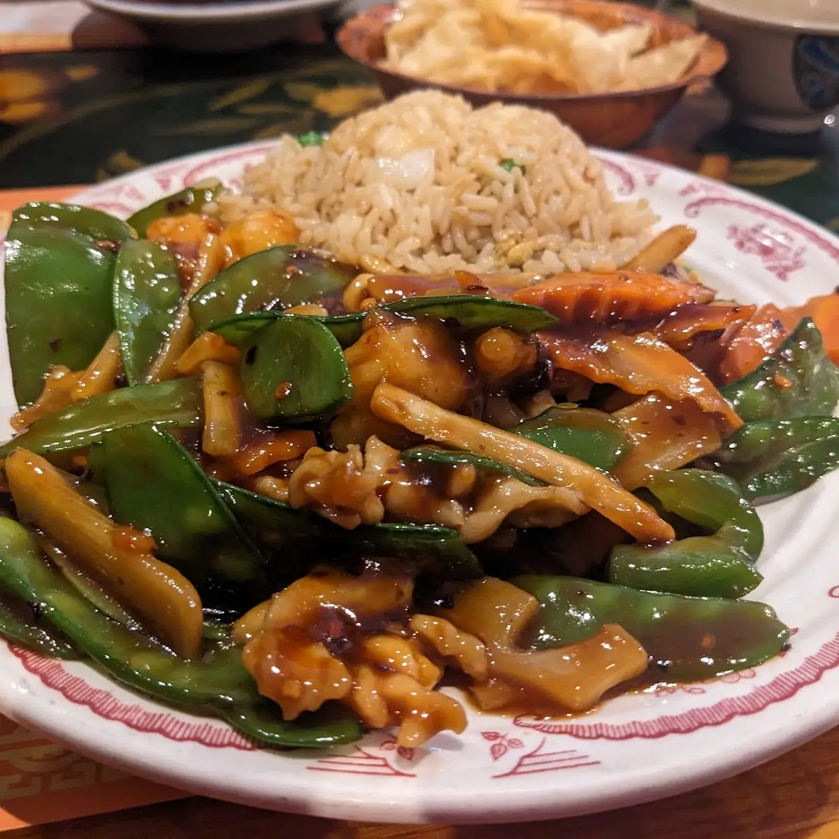 Shrimp and Chicken in Garlic Sauce