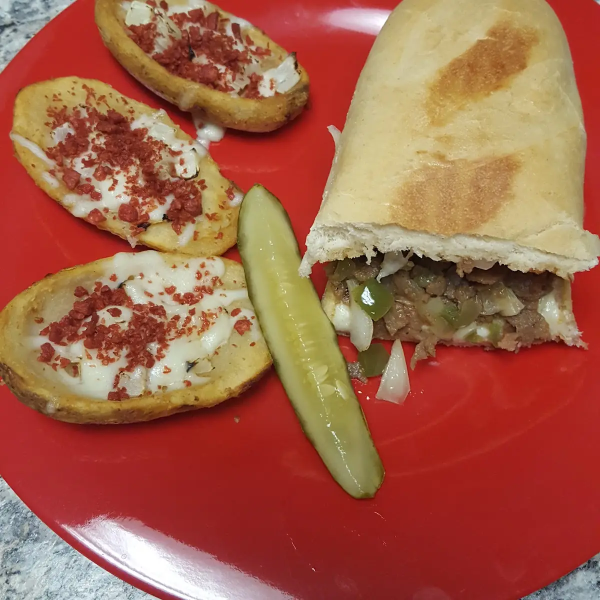 Philly Steak and Potato Skins