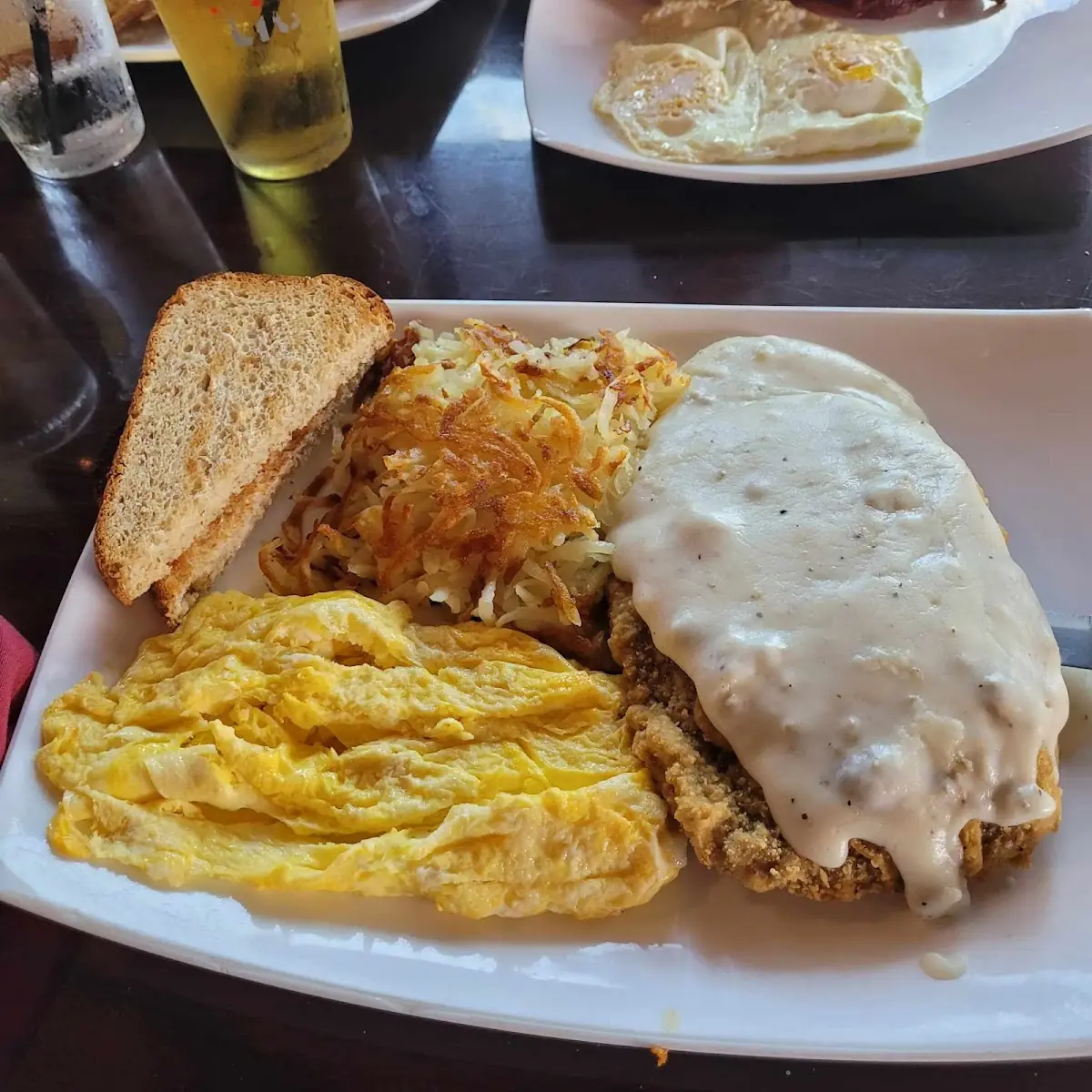 Chicken Fried Steak and Eggs