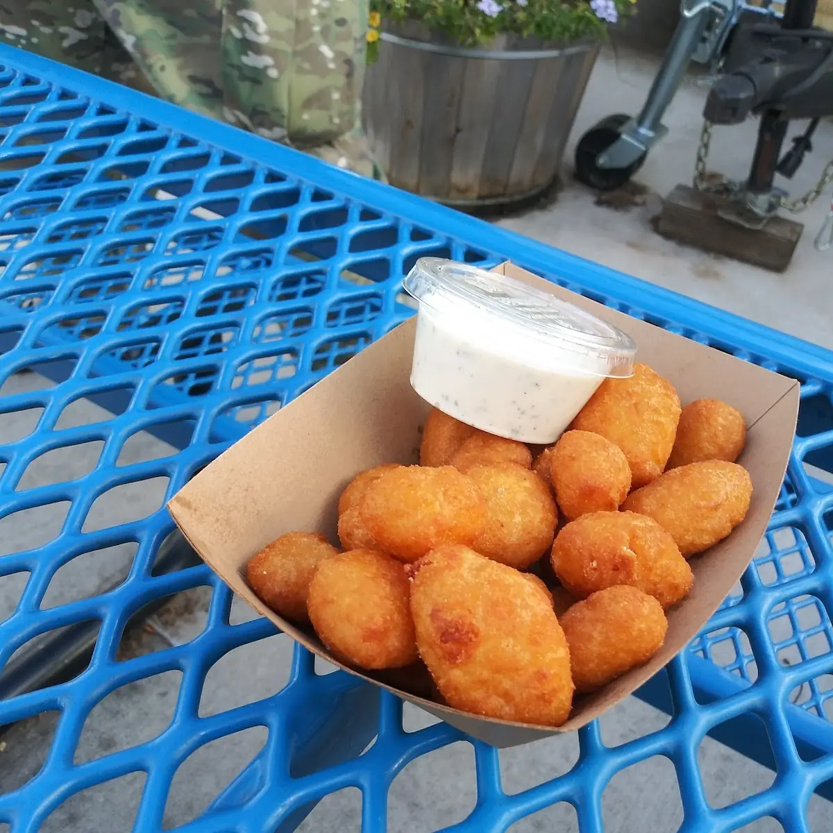 Beer Battered White Cheddar Cheese Curds
