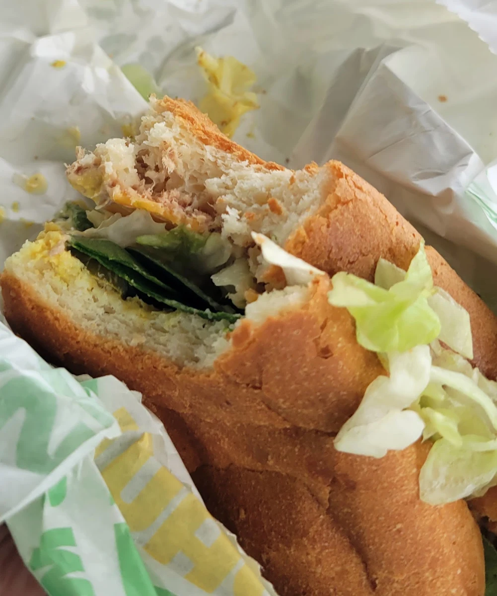Tuna Salad Sandwich with Spinach
