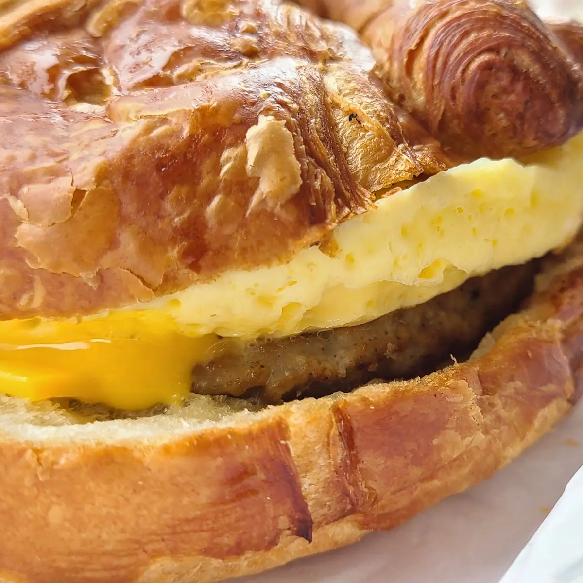 Sausage Egg and Cheese Croissant
