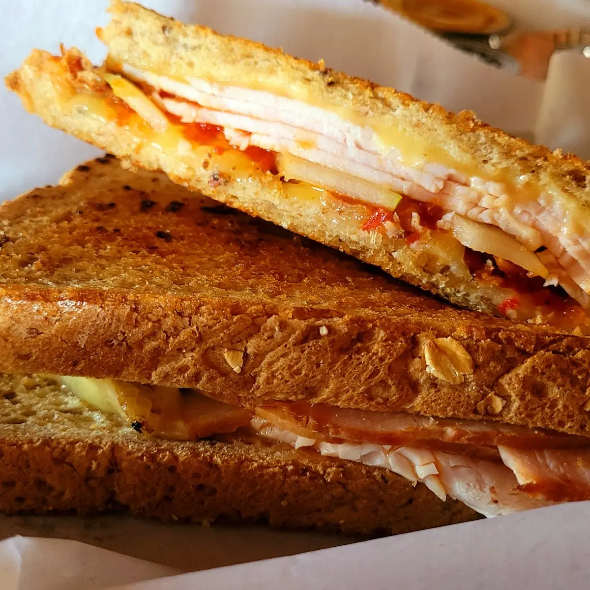 Buffalo Chicken Grilled Cheese
