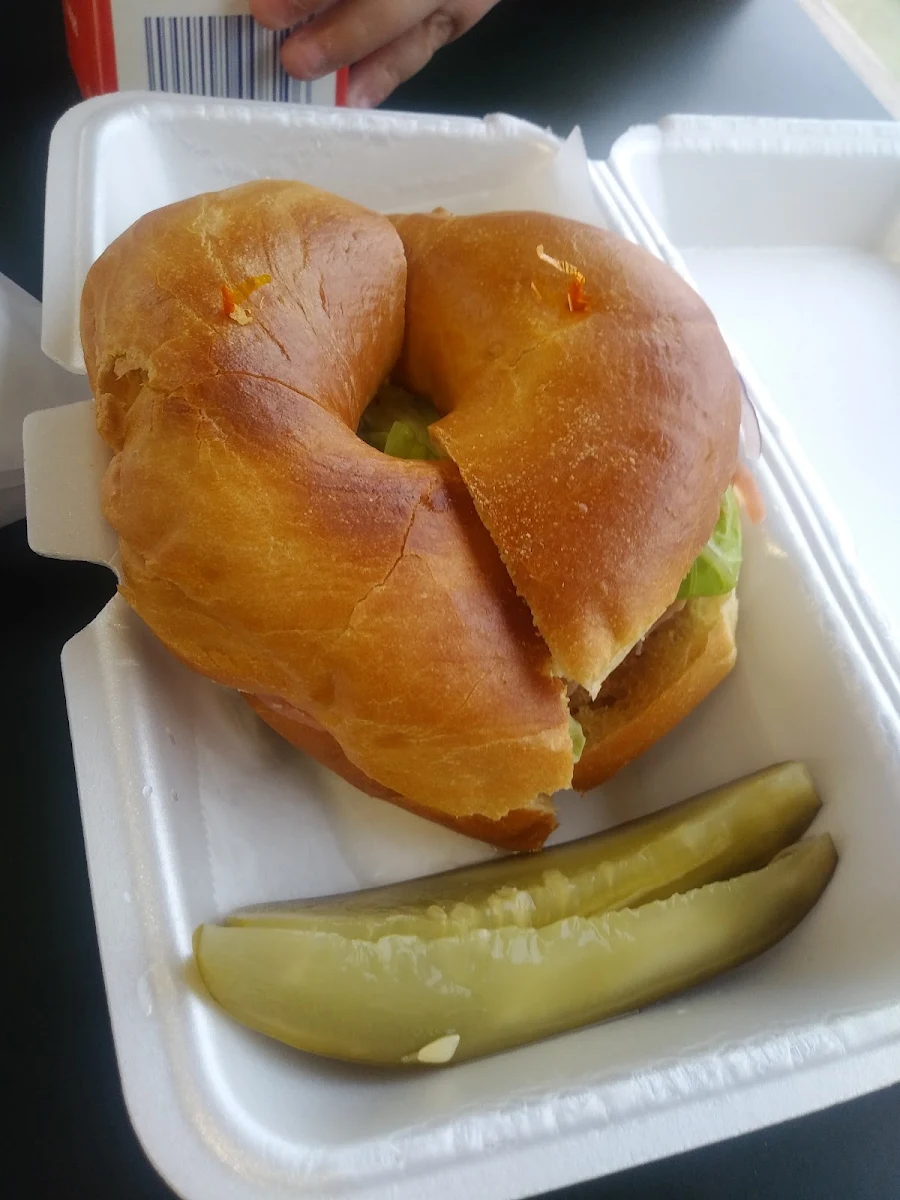 Ham and Cheese Bagel