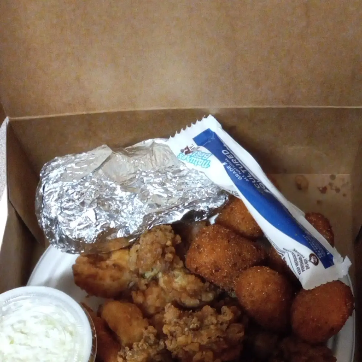 I 2 Fried Oyster Fried Jumbo Shrimp