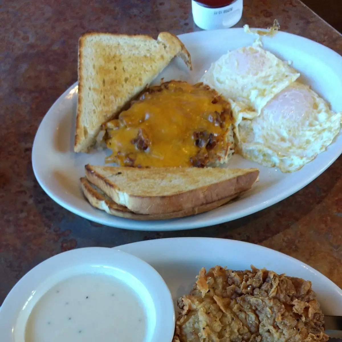 Chicken Fried Steak Omelette