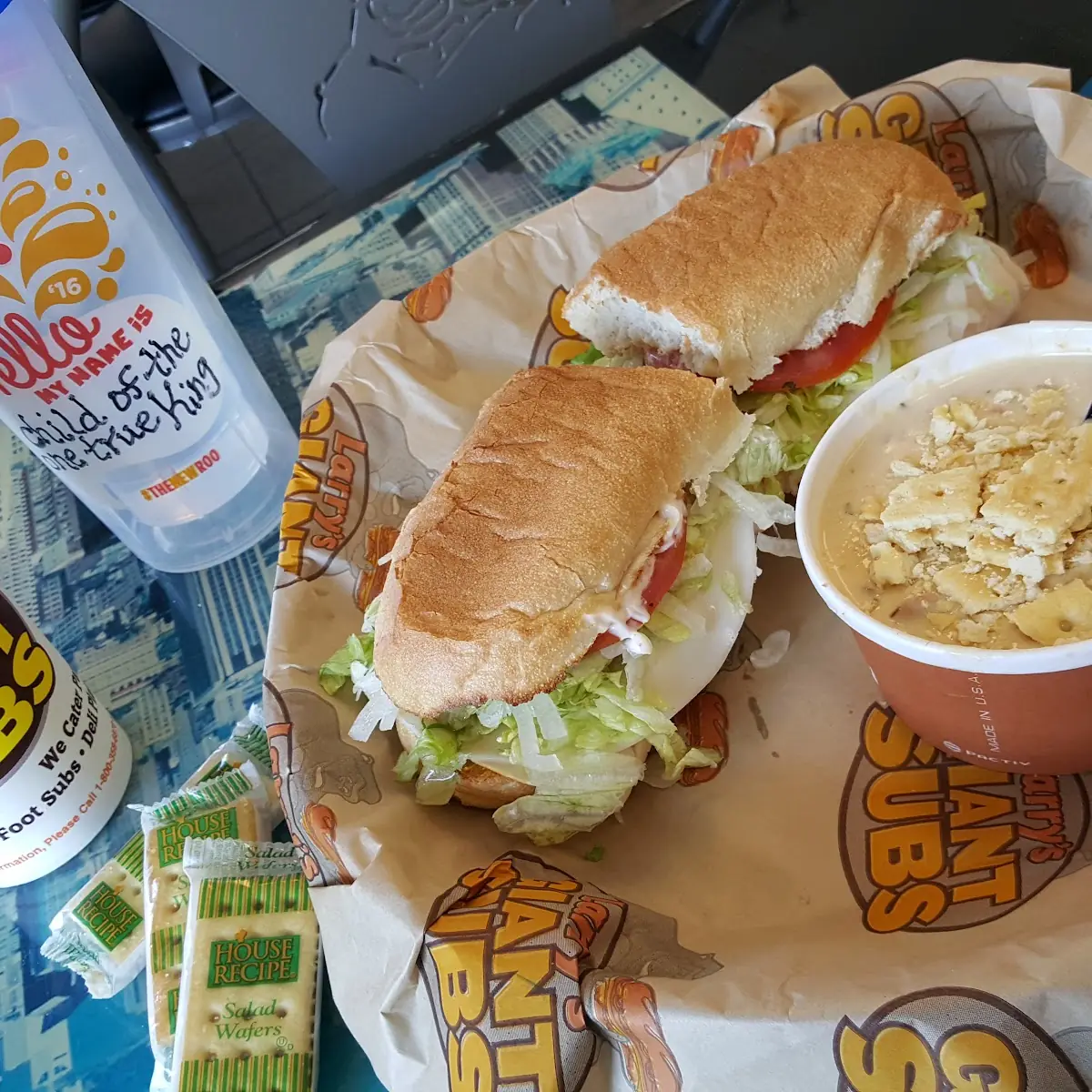 Turkey Breast Sandwich and Calm Chowder