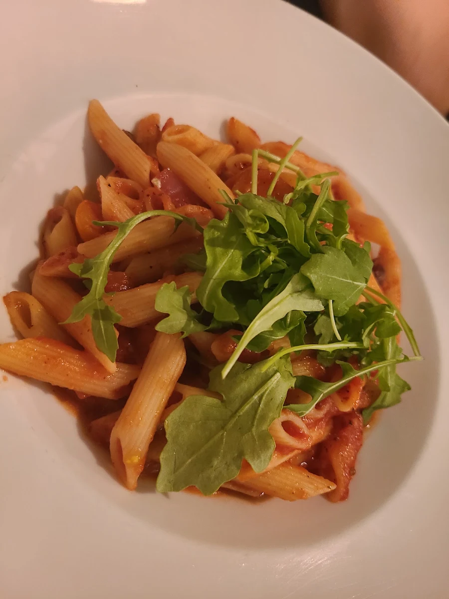 Penne Arrabiata with Parmesan and Pepper, Sapristi...bistro bar
