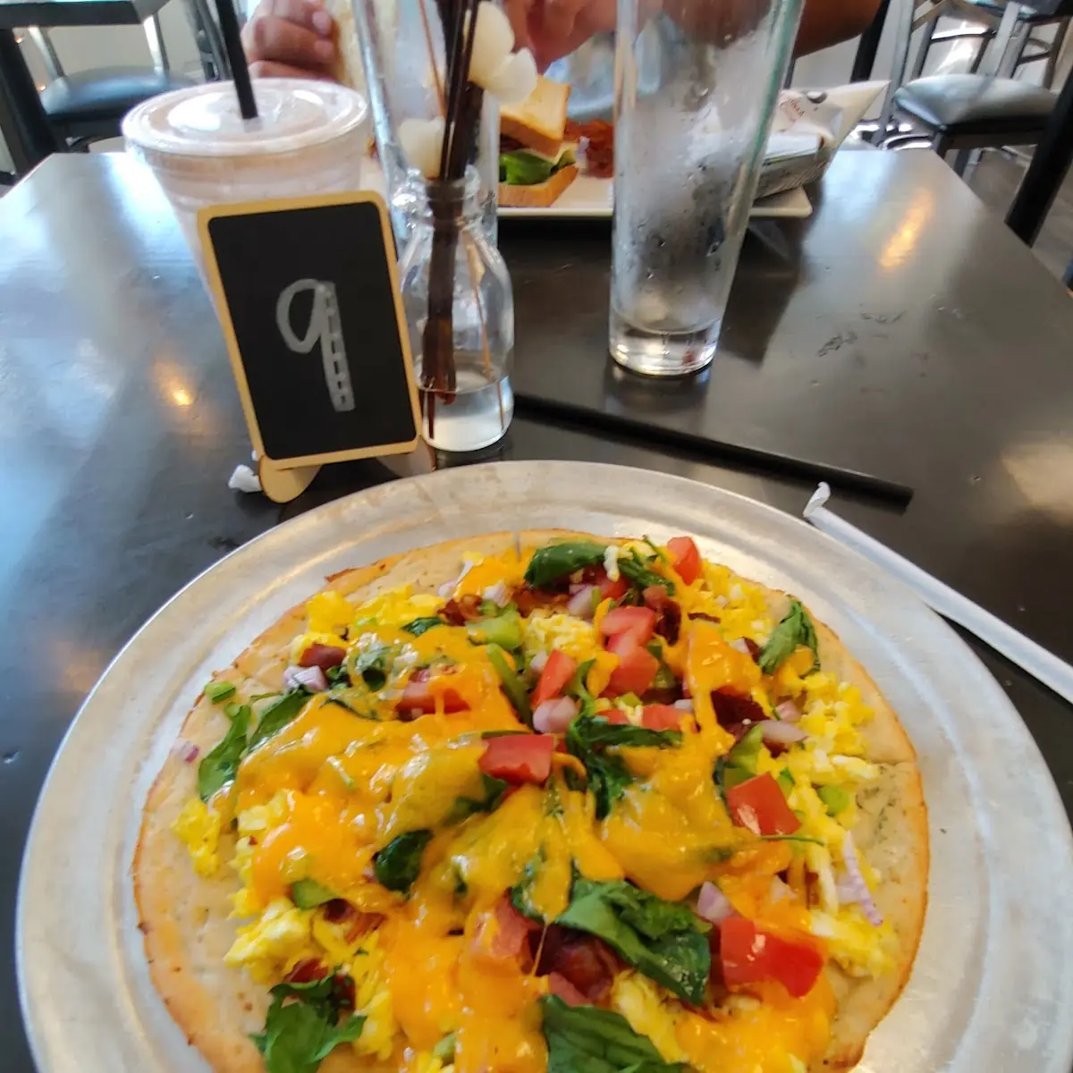 Breakfast Pizza on Cauliflower Crust