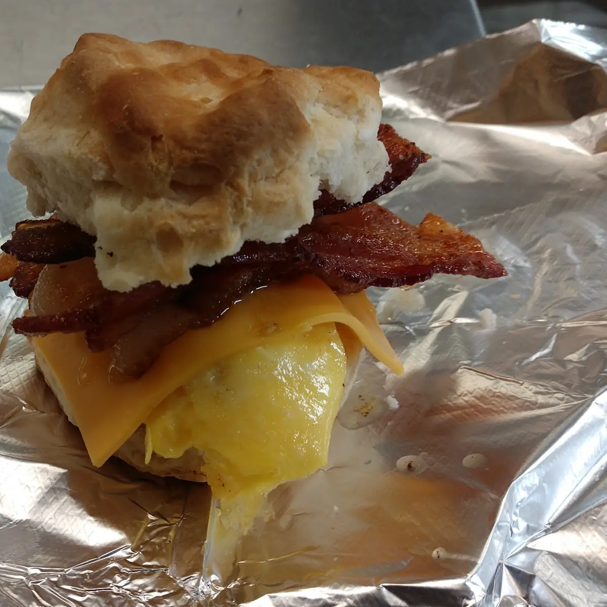 Bacon Egg and Cheese Biscuit