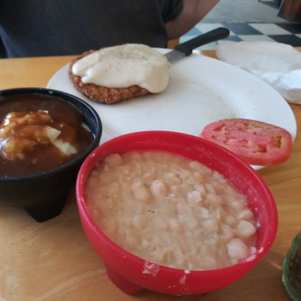 Beans and Mashed Potatoes