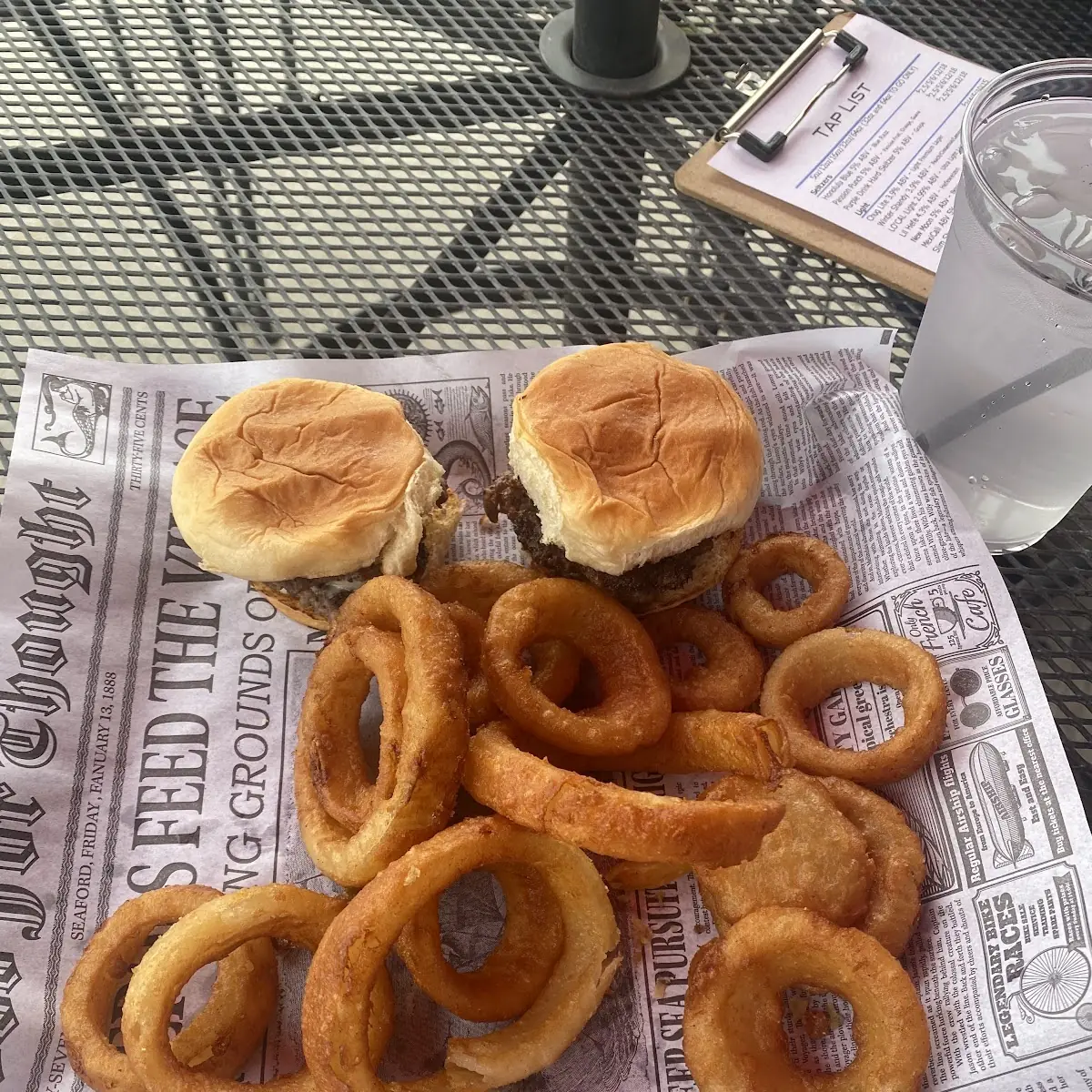 Smash Slider with Onion Rings