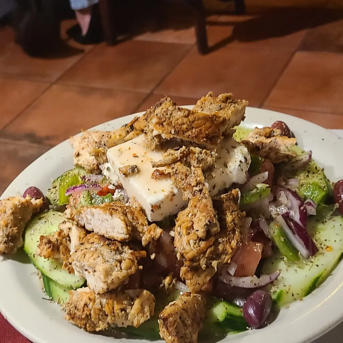 Greek Salad with Chicken