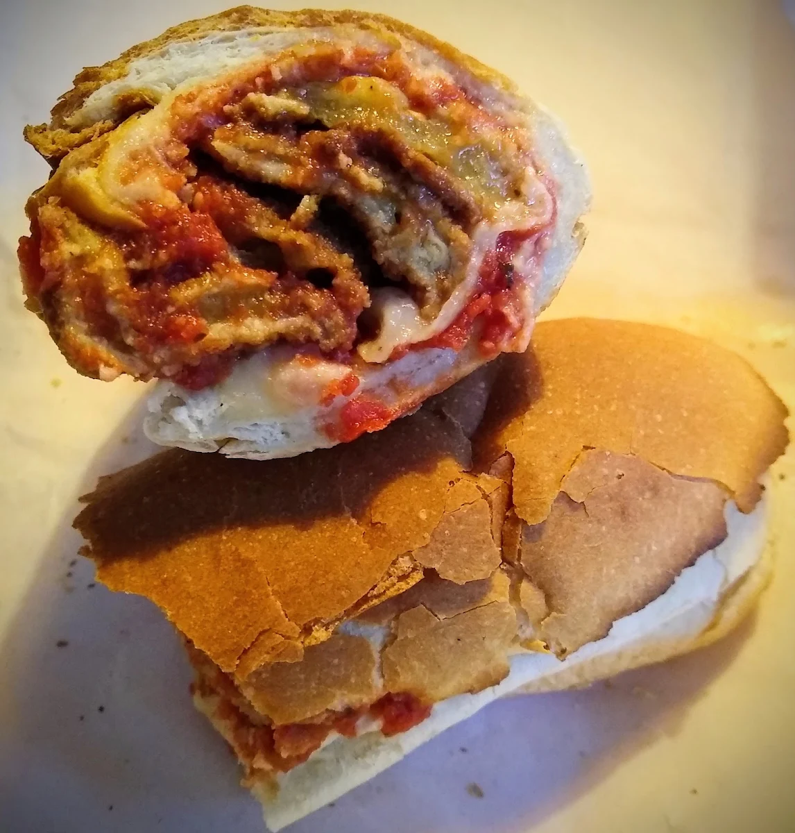 Eggplant Parmesan Grinder