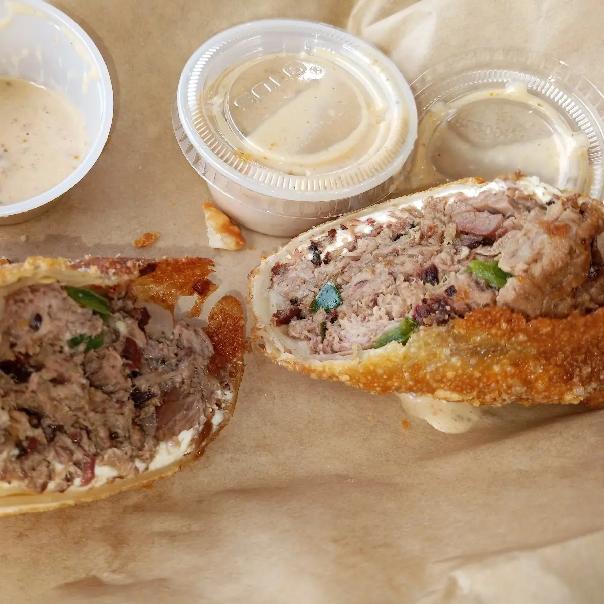 Green Chile Burger Egg Roll