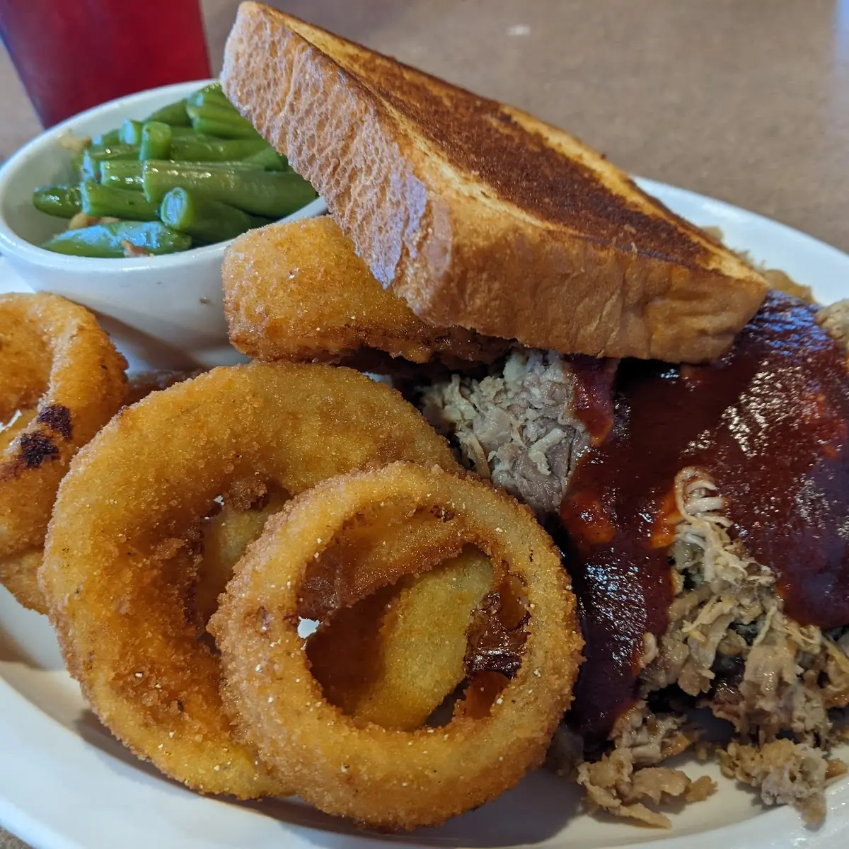 BBQ Beans Onion Rings