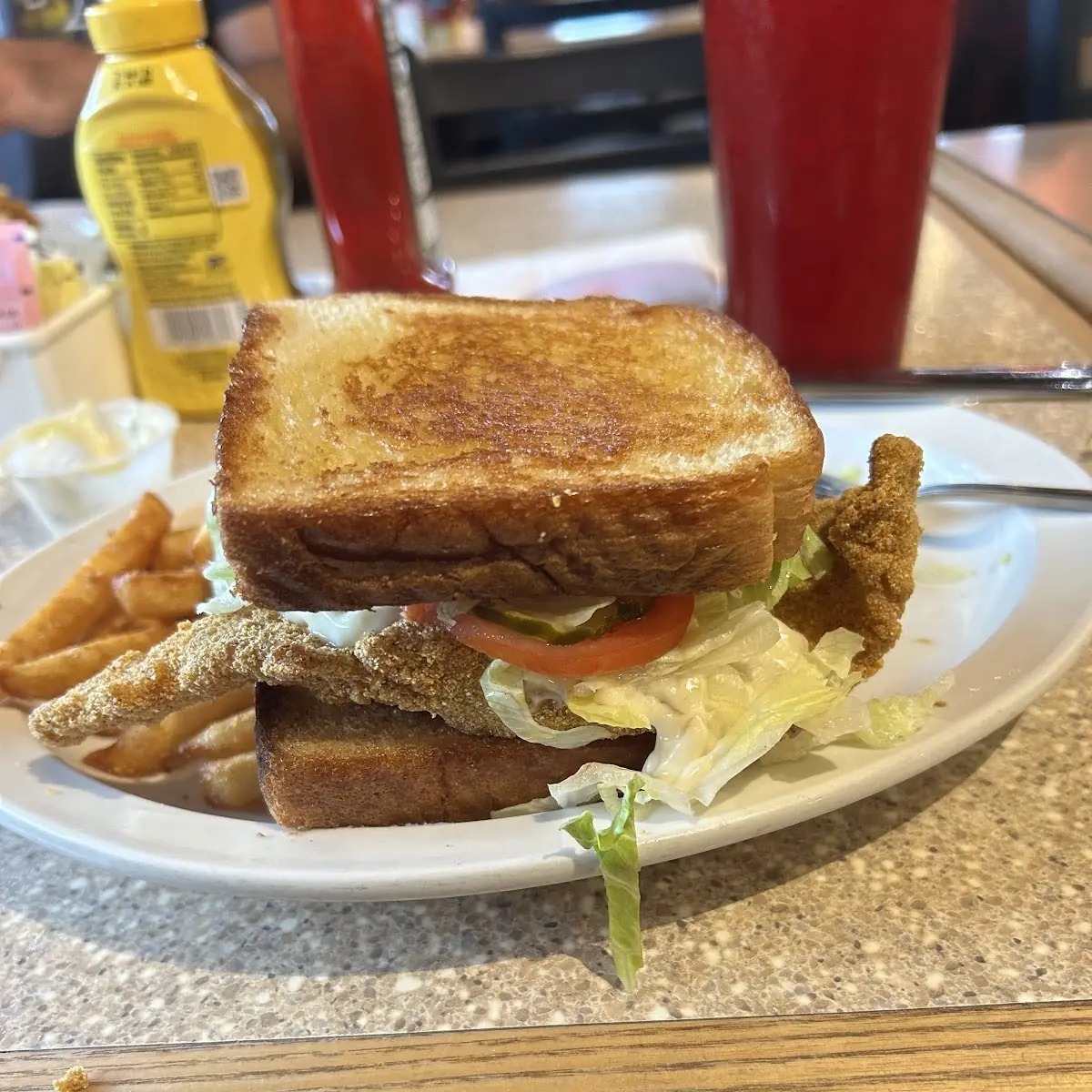 Catfish Sandwich in Texas Toast