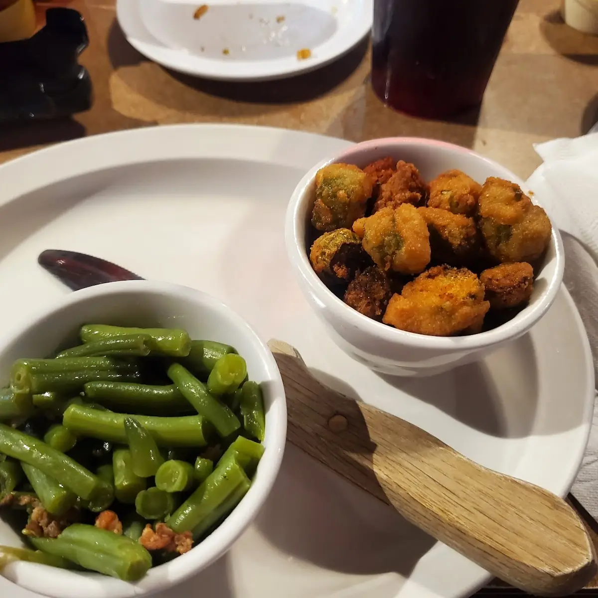 Green Beans and Fried Okra