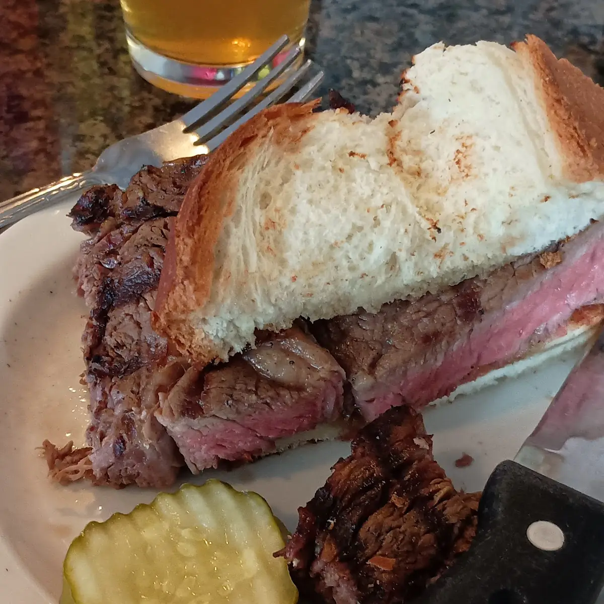 Prime Rib Sandwich Special Medium Rare