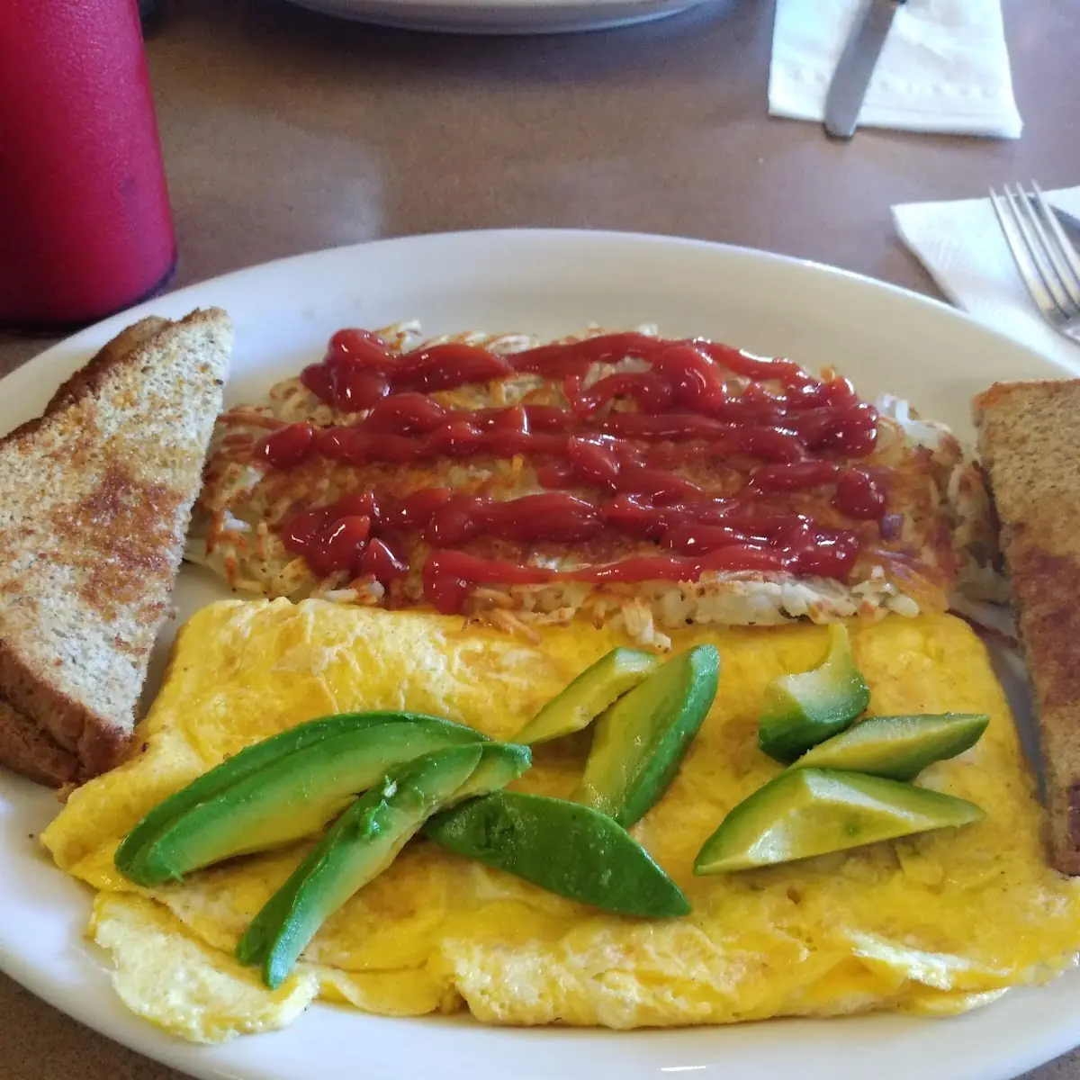 Avacado and Cheese Omelette