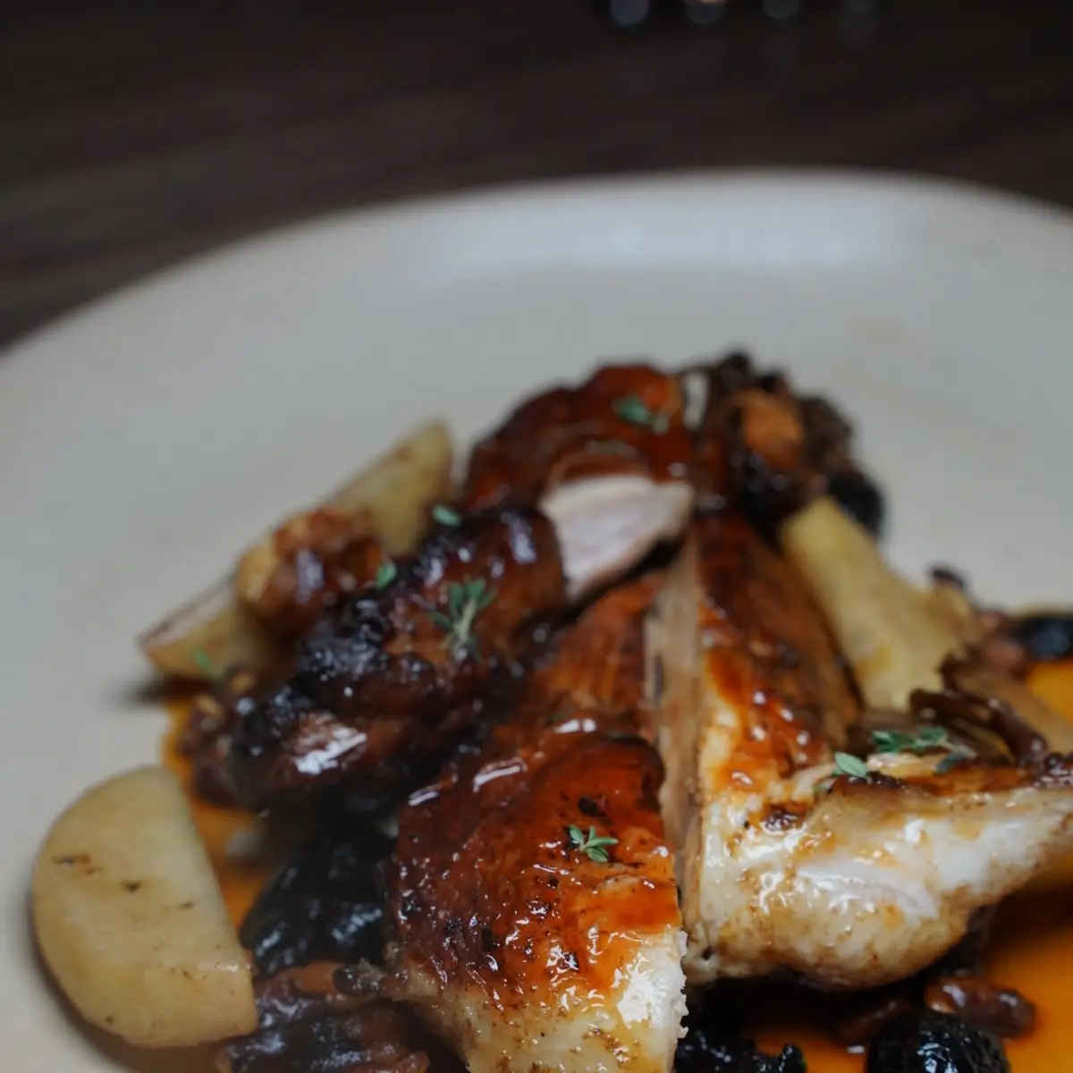 Porcini Marinated Roasted Chicken