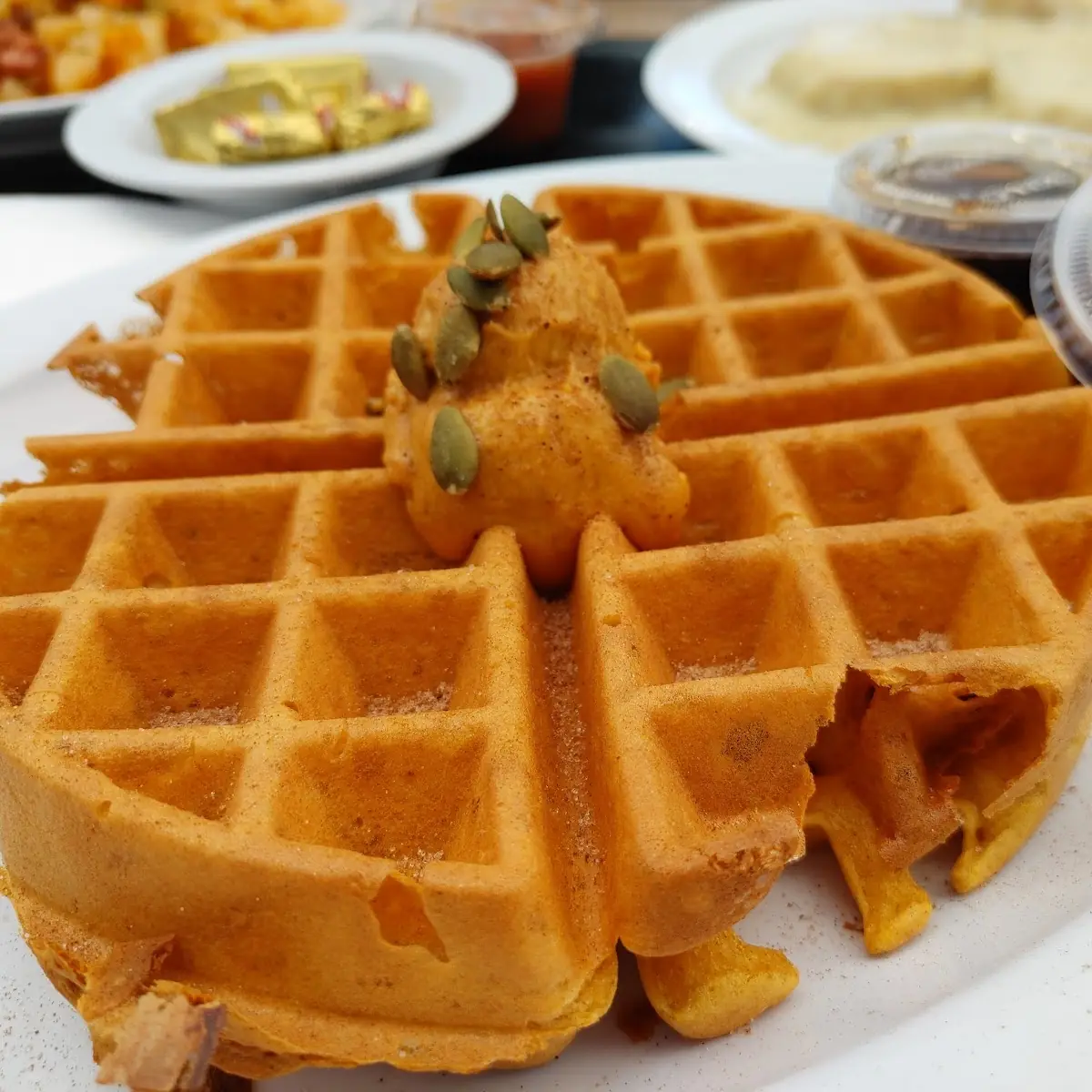 Pumpkin Spice Waffle